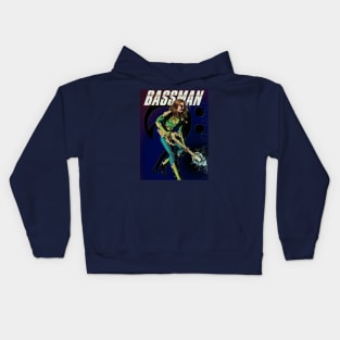 BASSMAN! Official Poster Kids Hoodie